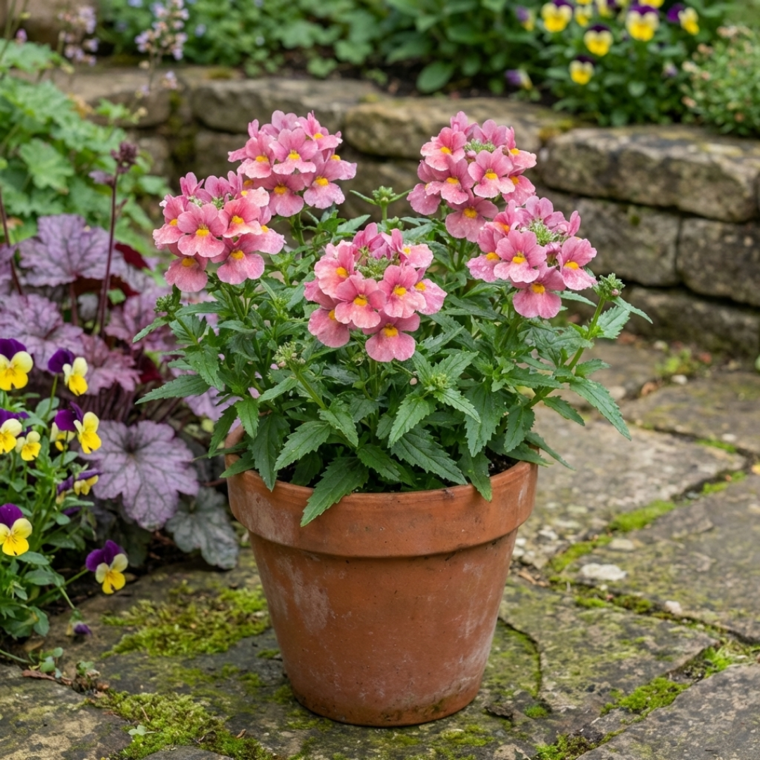 Set of 3 or 6 Large Plants - Nemesia Nuvo Rose, Ready to Plant in Your Garden - Frankton's