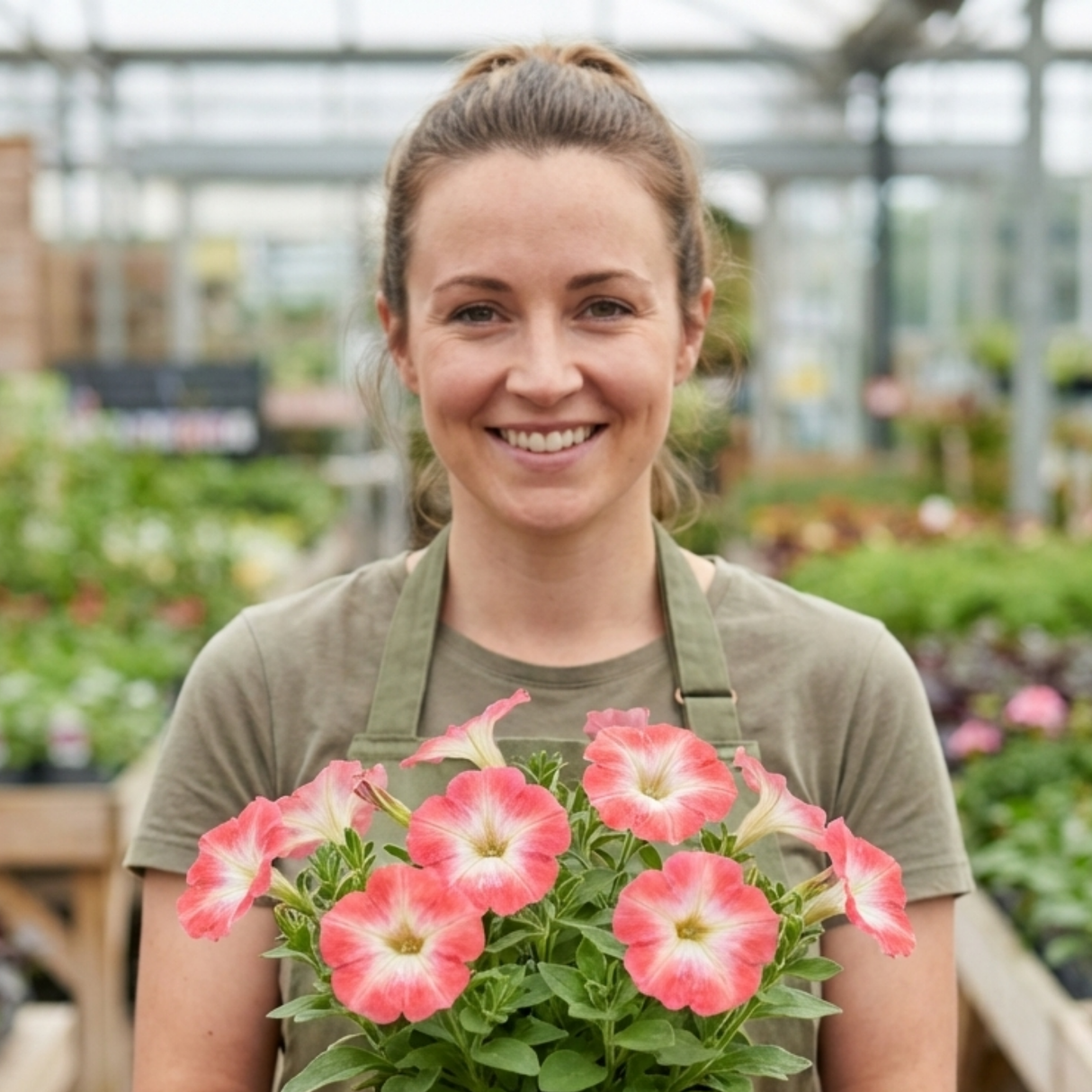 Set of 3 or 6 Large Plants - Petunia Tritunia Pink Morn, Outdoor Garden Ready - Frankton's