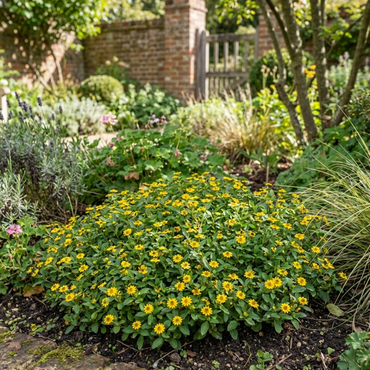 Set of 3 or 6 Large Plants - Sanvitalia Santiago Bright Yellow, Outdoor Garden Ready - Frankton's