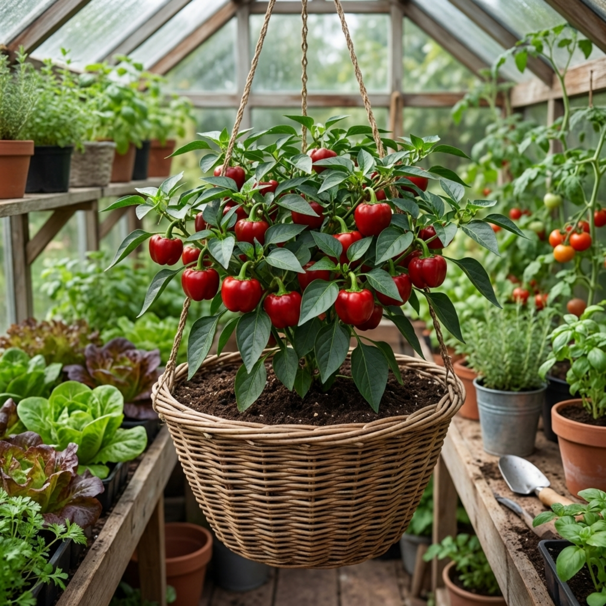 Set of 3 or 6 Large Plants - Sweet Pepper Redskin, Ready to Plant in Your Garden - Frankton's