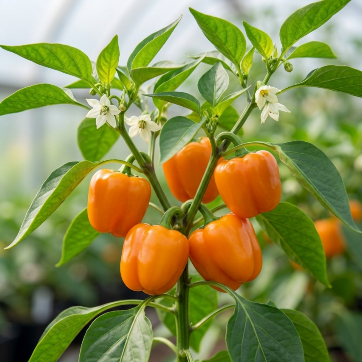 Set of 3 or 6 Large Plants - Sweet Pepper Snack Orange, Ready to Plant in Your Garden - Frankton's