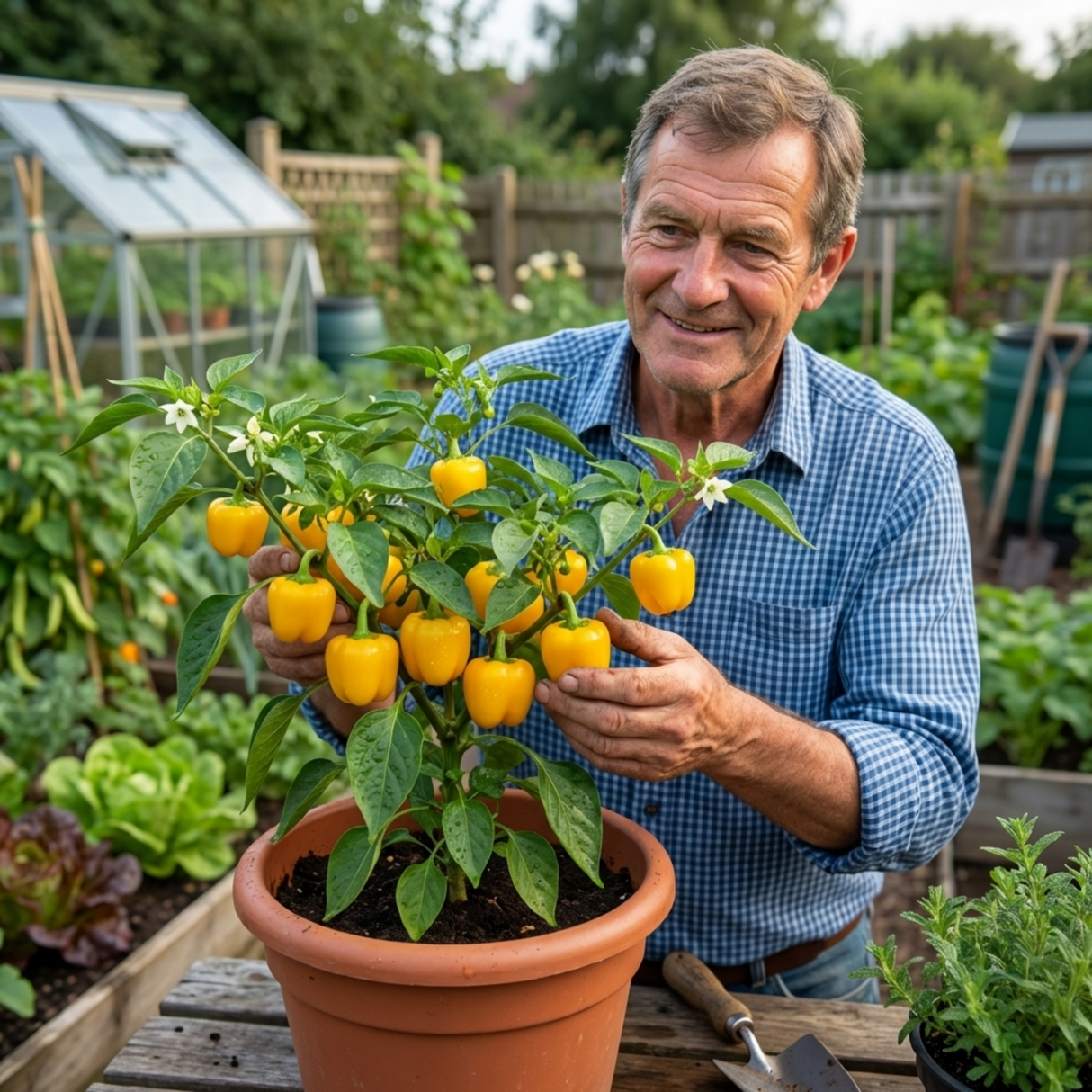 Set of 3 or 6 Large Plants - Sweet Pepper Snack Yellow, Ready to Plant in Your Garden - Frankton's