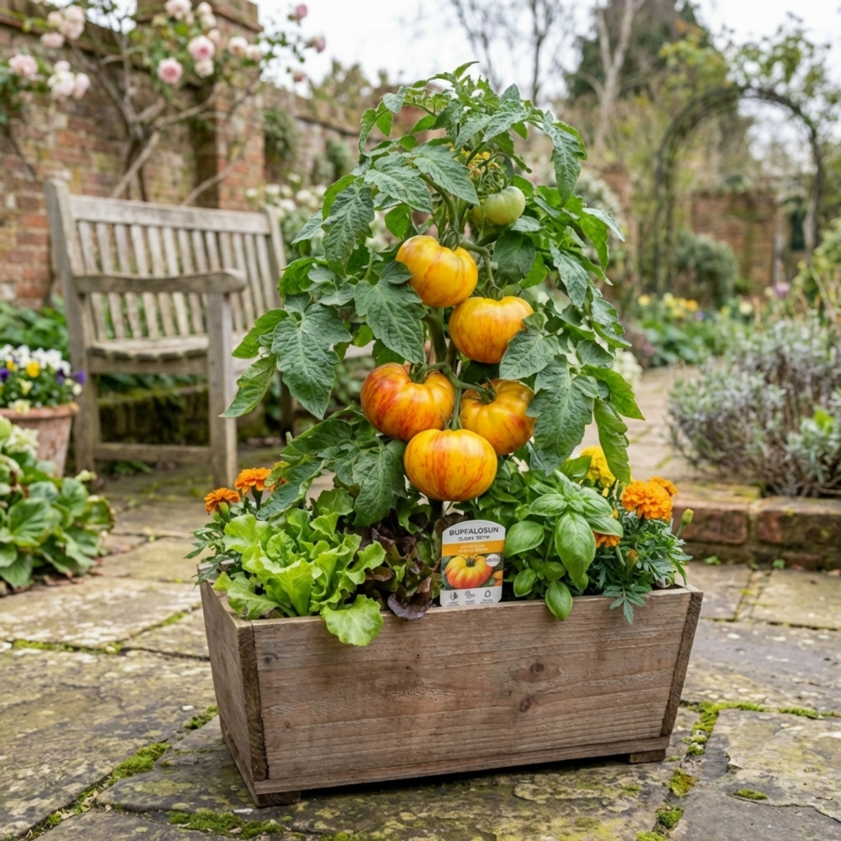 Set of 3 or 6 Large Plants - Tomato Buffalosun Variety, Ready to Plant in Your Garden - Frankton's