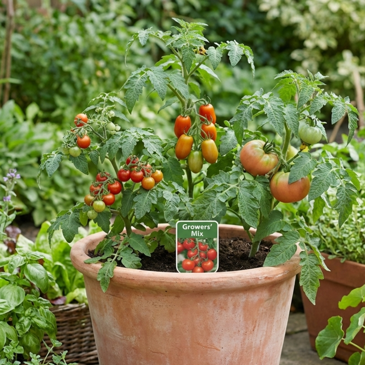 Set of 3 or 6 Large Plants - Tomato Growers Selection Variety, Outdoor Garden Ready, 10.5 cm - Frankton's