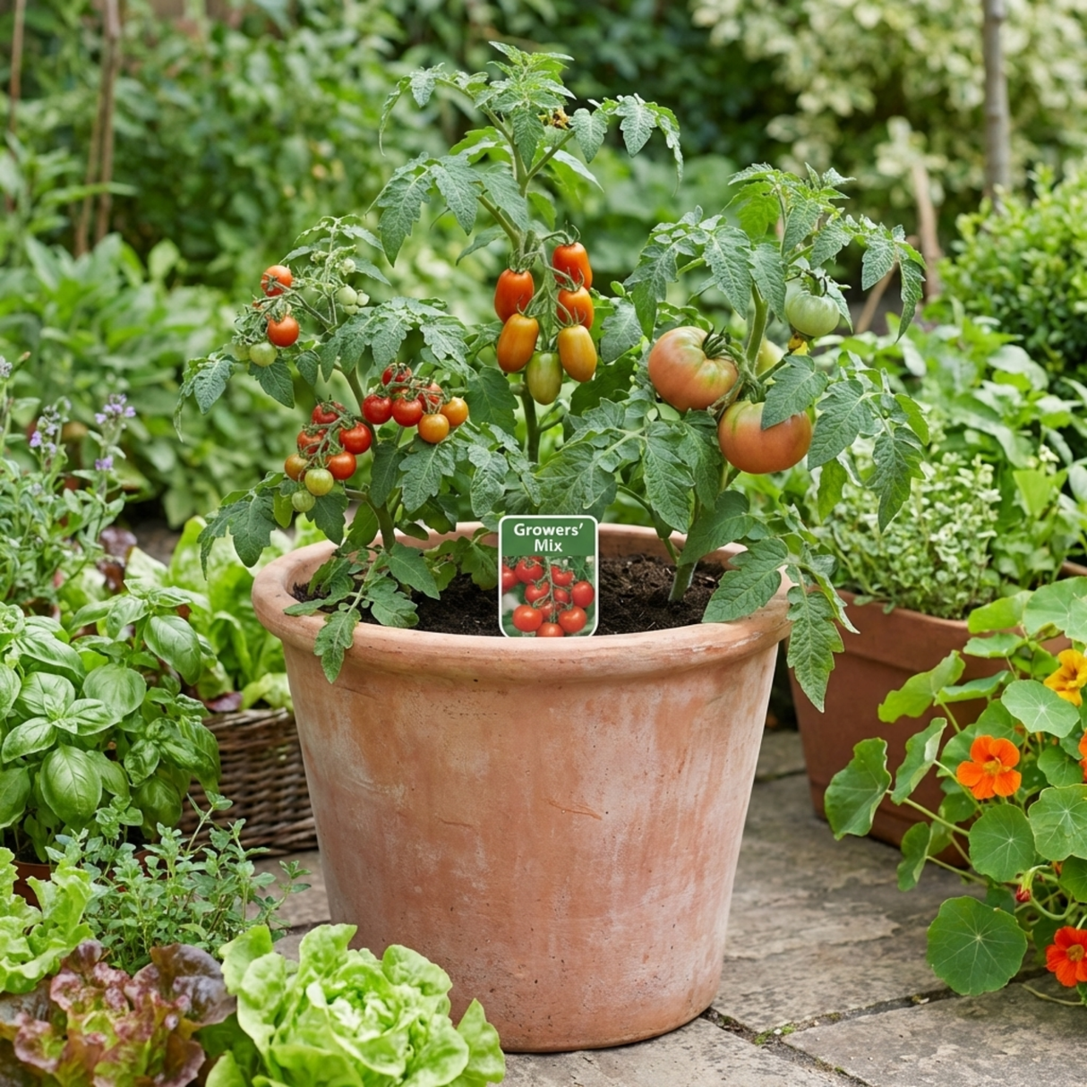 Set of 3 or 6 Large Plants - Tomato Growers Selection Variety, Outdoor Garden Ready, 10.5 cm - Frankton's