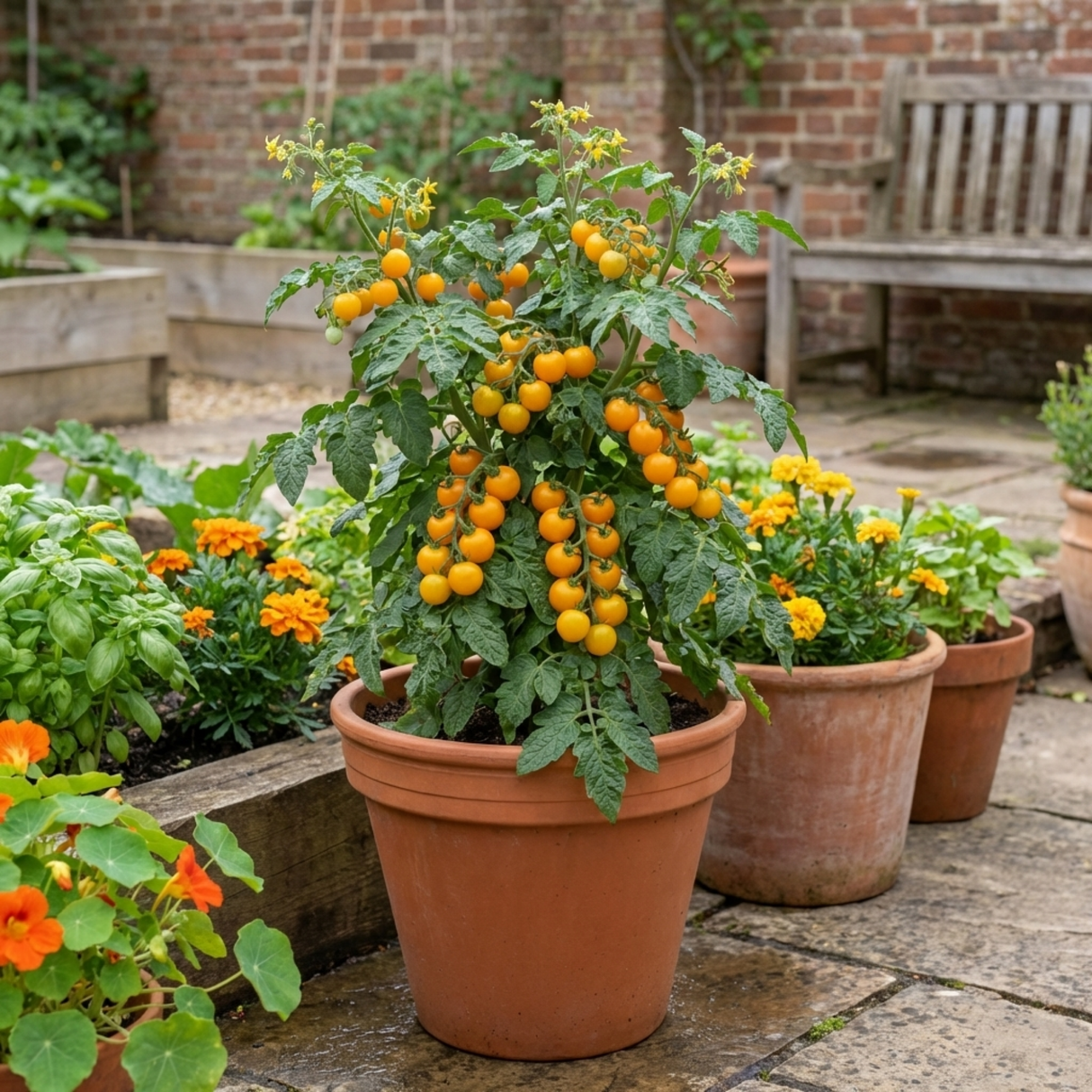 Set of 3 or 6 Large Plants - Tomato Honeycomb Variety, Outdoor Garden Ready, 10.5 cm - Frankton's