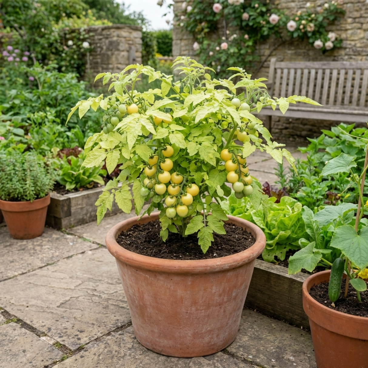 Set of 3 or 6 Large Plants - Tomato Lemon Sherbet, Ready to Plant in Your Garden, 10.5 cm - Frankton's