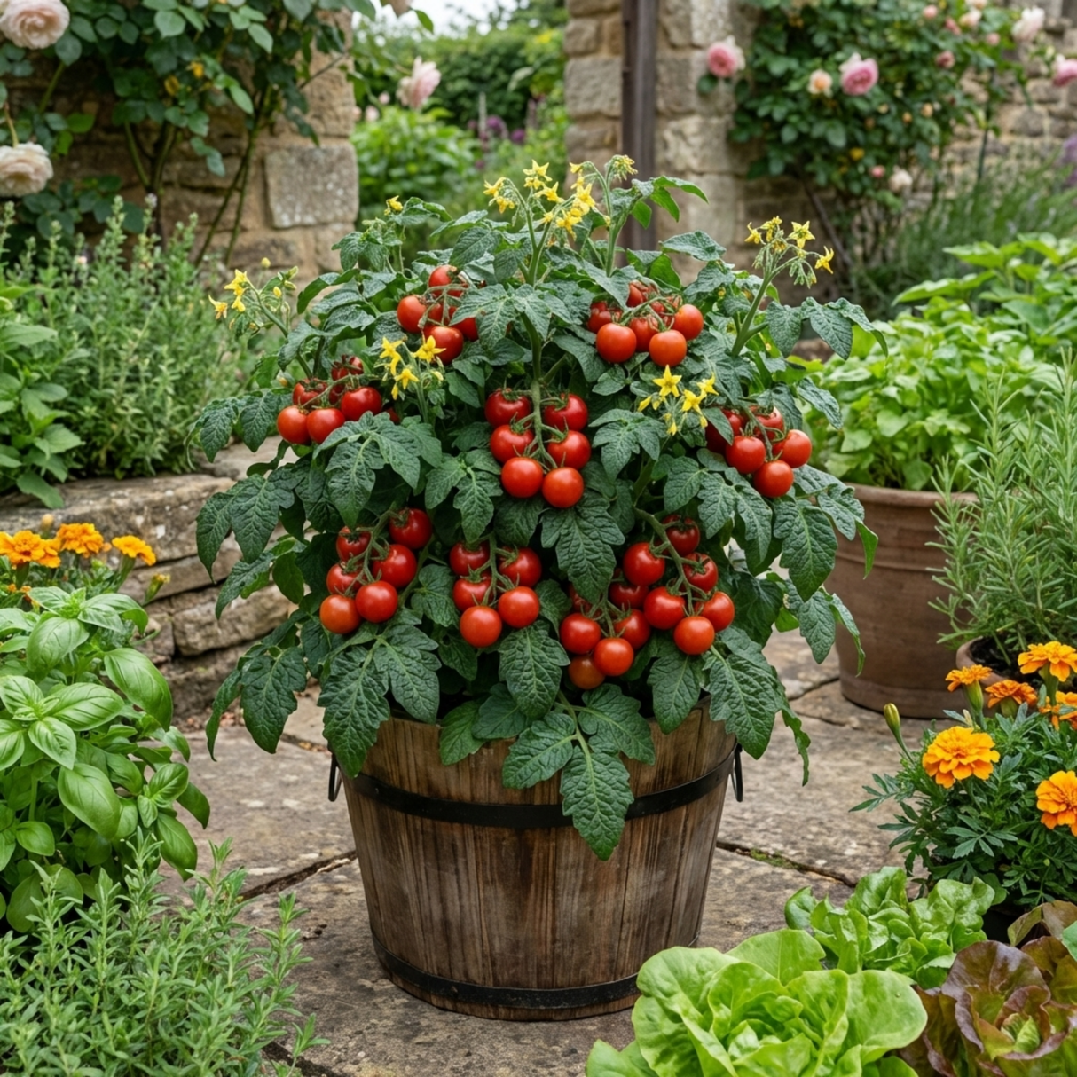 Set of 3 or 6 Large Plants - Tomato Veranda Red Variety, Ready to Plant in Your Garden - Frankton's