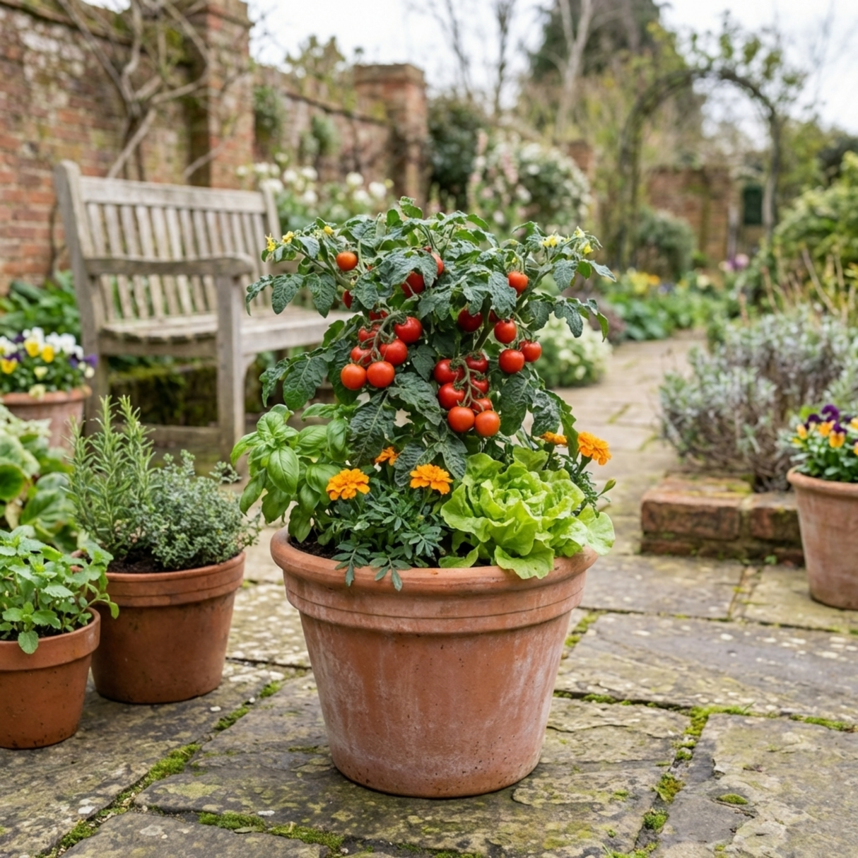 Set of 3 or 6 Large Plants - Tomato Veranda Red Variety, Ready to Plant in Your Garden - Frankton's
