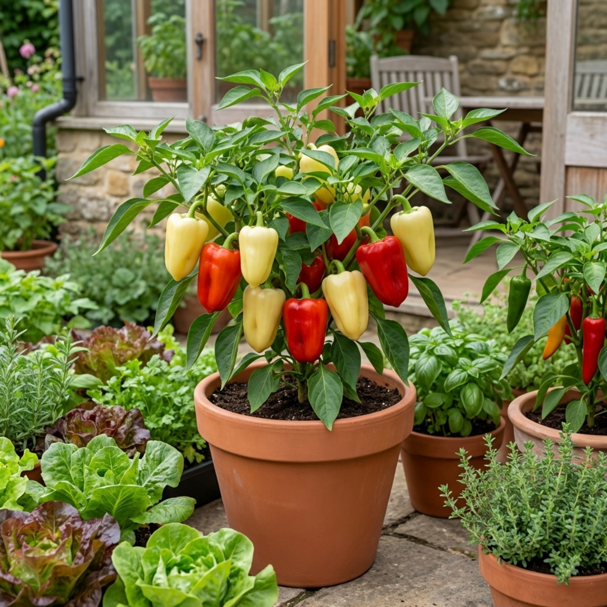 Set of 3 or 6 Large Sweet Pepper Plants - Liberty Belle, Ready to Plant in Your Garden - Frankton's