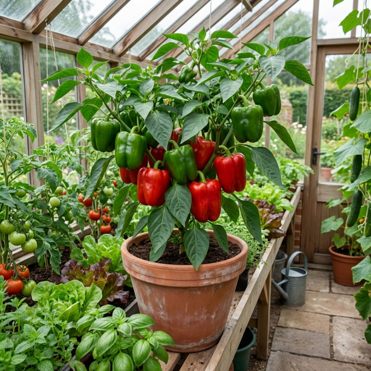 Set of 3 or 6 Large Sweet Pepper Plants - Thor Variety, Ready to Plant in Your Garden - Frankton's