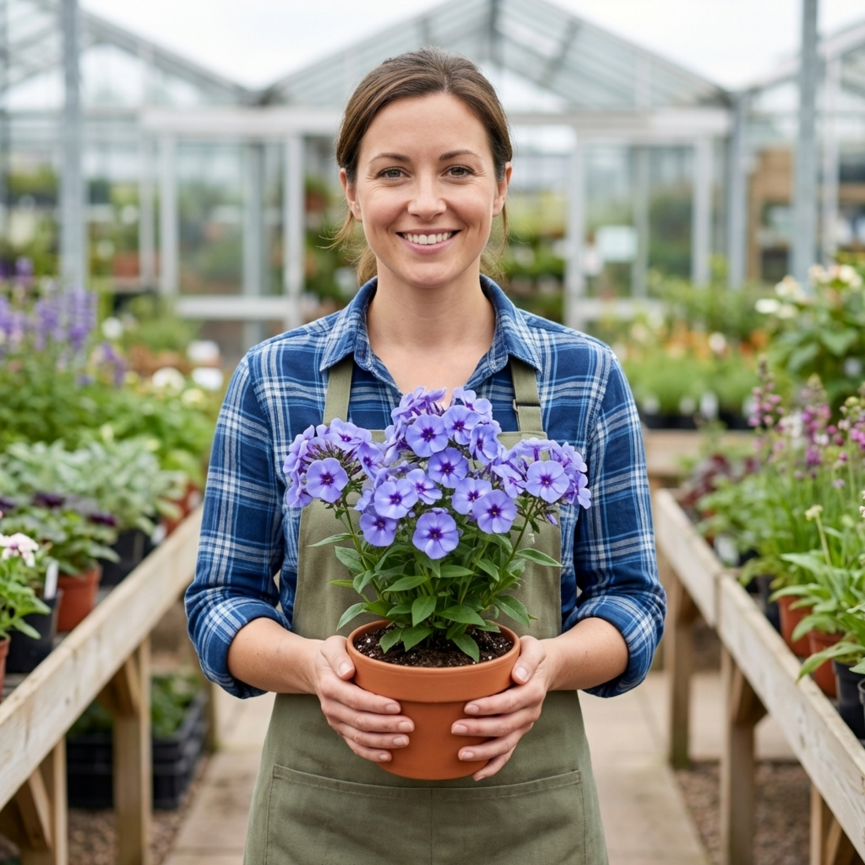 Set of 3 or 6 Phlox Blue Dark Eye Hardy Perennial Plants, Bee Friendly Summer Flowering, Outdoor Garden Ready, 1 Litre Root-Ball - Frankton's