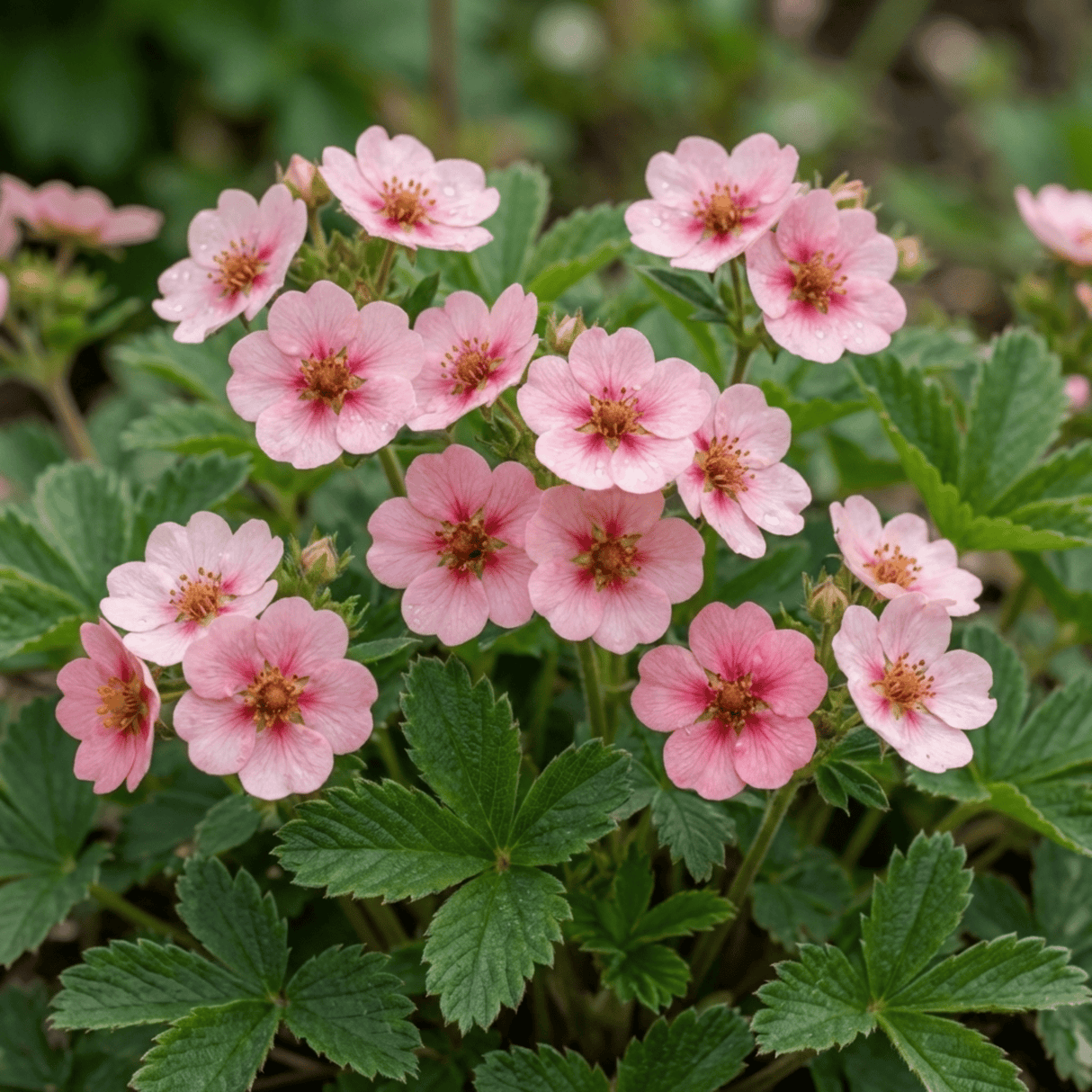 Set of 3 or 6 Potentilla Miss Wilmott Hardy Perennial Shrub Plants, Bee Friendly Summer Flowering, Outdoor Garden Ready, 1 Litre Root-Ball - Frankton's