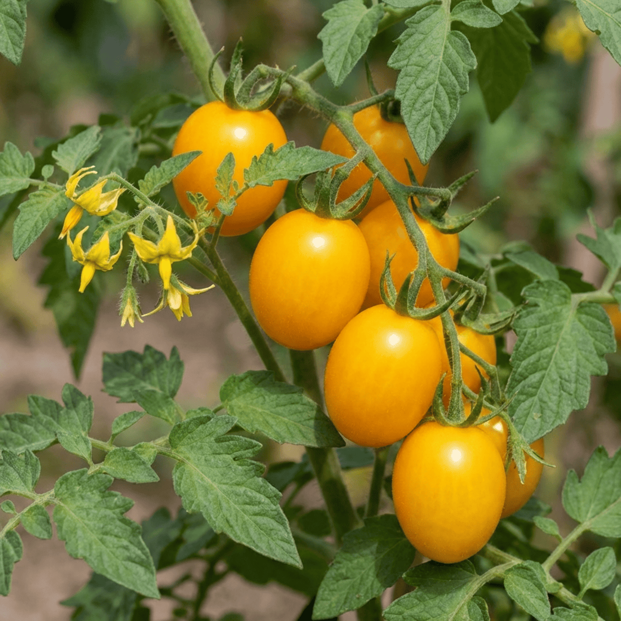 Set of 3 or 6 Premium Grafted Stargold Cherry Tomato Plants, Sweet Golden Fruit, Outdoor Garden Ready, 1L Root Ball - Frankton's