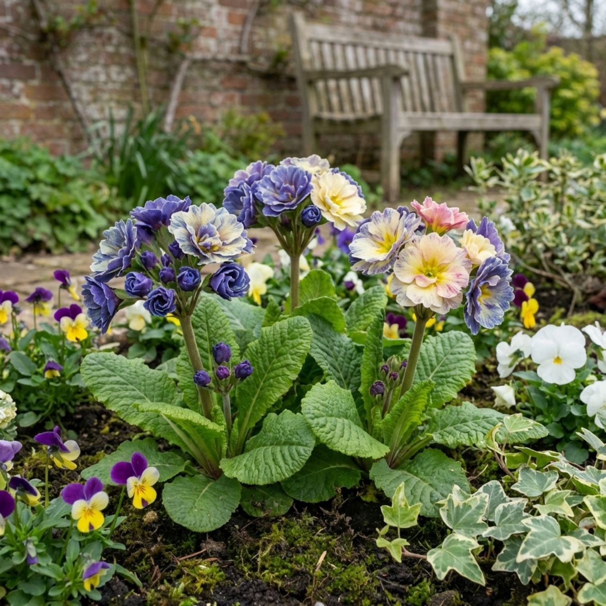 Set of 3 or 6 Primrose Chameleon Blue Hardy Perennial Plants, Colour Changing Spring Flowers, Outdoor Garden Ready, 1 Litre Root-Ball - Frankton's