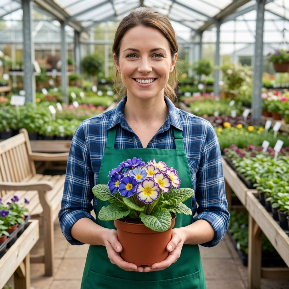 Set of 3 or 6 Primrose Chameleon Blue Hardy Perennial Plants, Colour Changing Spring Flowers, Outdoor Garden Ready, 1 Litre Root-Ball - Frankton's
