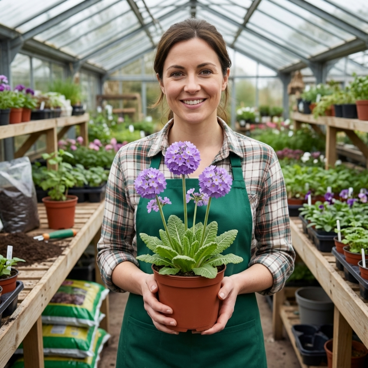 Set of 3 or 6 Primula Denticulata Lilac Drumstick Primrose Plants, Hardy Perennial, Bee Friendly Spring Flowering, Outdoor Garden Ready, 1 Litre Root-Ball - Frankton's