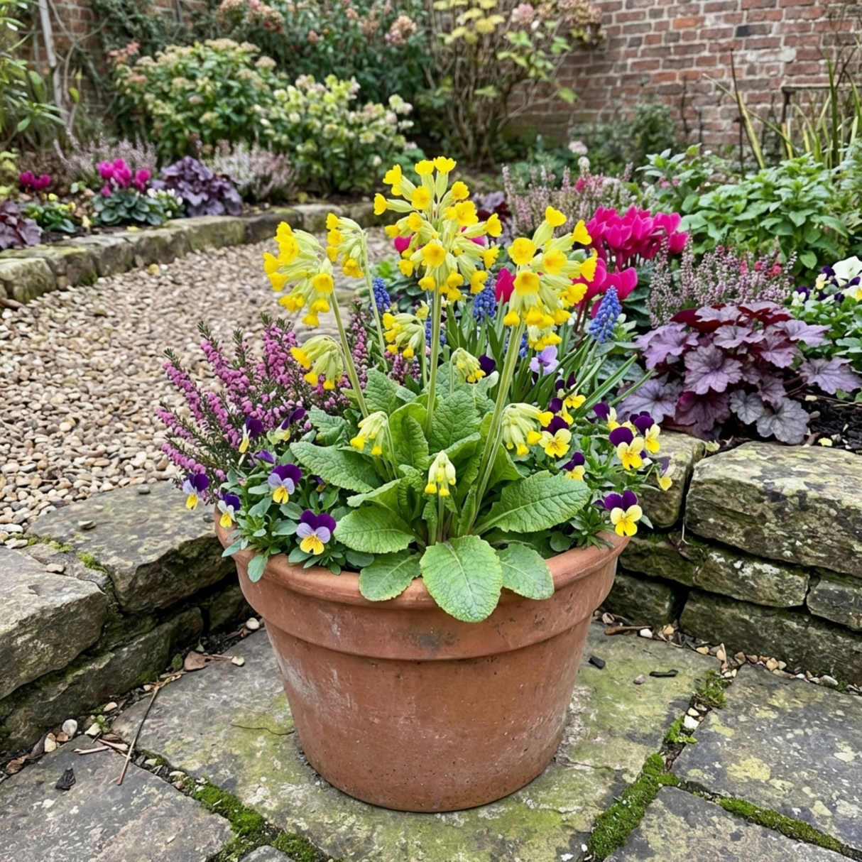 Set of 3 or 6 Primula Veris Yellow Cowslip Primrose Plants, Hardy Perennial, Spring Flowering, Outdoor Garden Ready, 1 Litre Root-Ball - Frankton's
