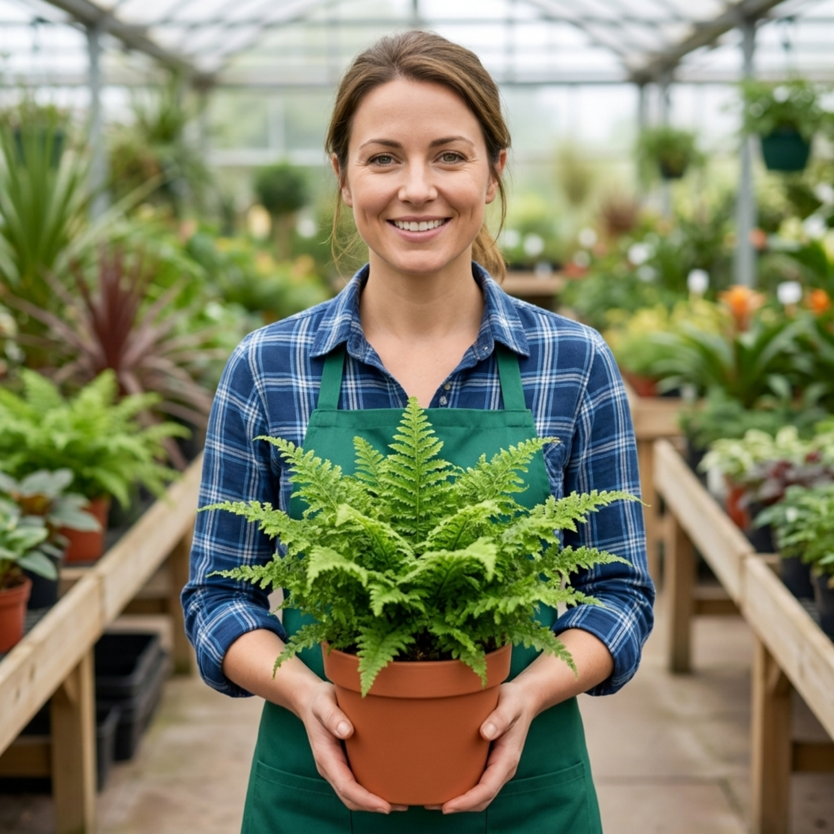Set of 3 or 6 Soft Shield Fern Polystichum Plumosum Densum Plants, Hardy Evergreen Perennial, 1 Litre Root Ball - Frankton's