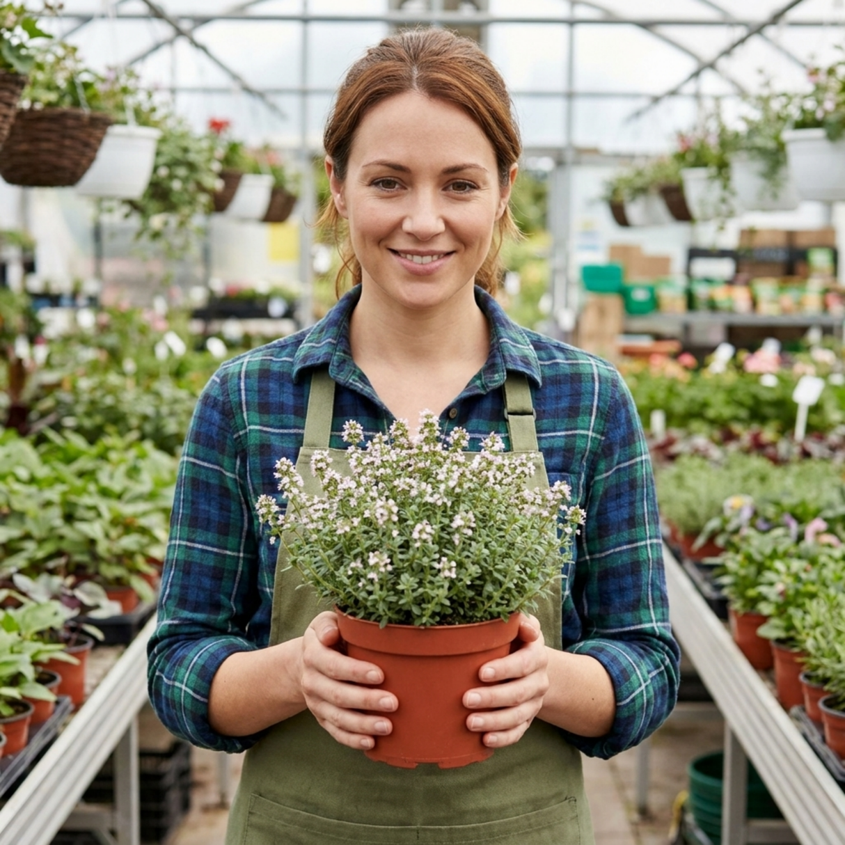 Set of 3 or 6 Thymus Precompa Thyme Herb Plants, Hardy Perennial Culinary Herb, Outdoor Garden Ready, 1 Litre Root-Ball - Frankton's