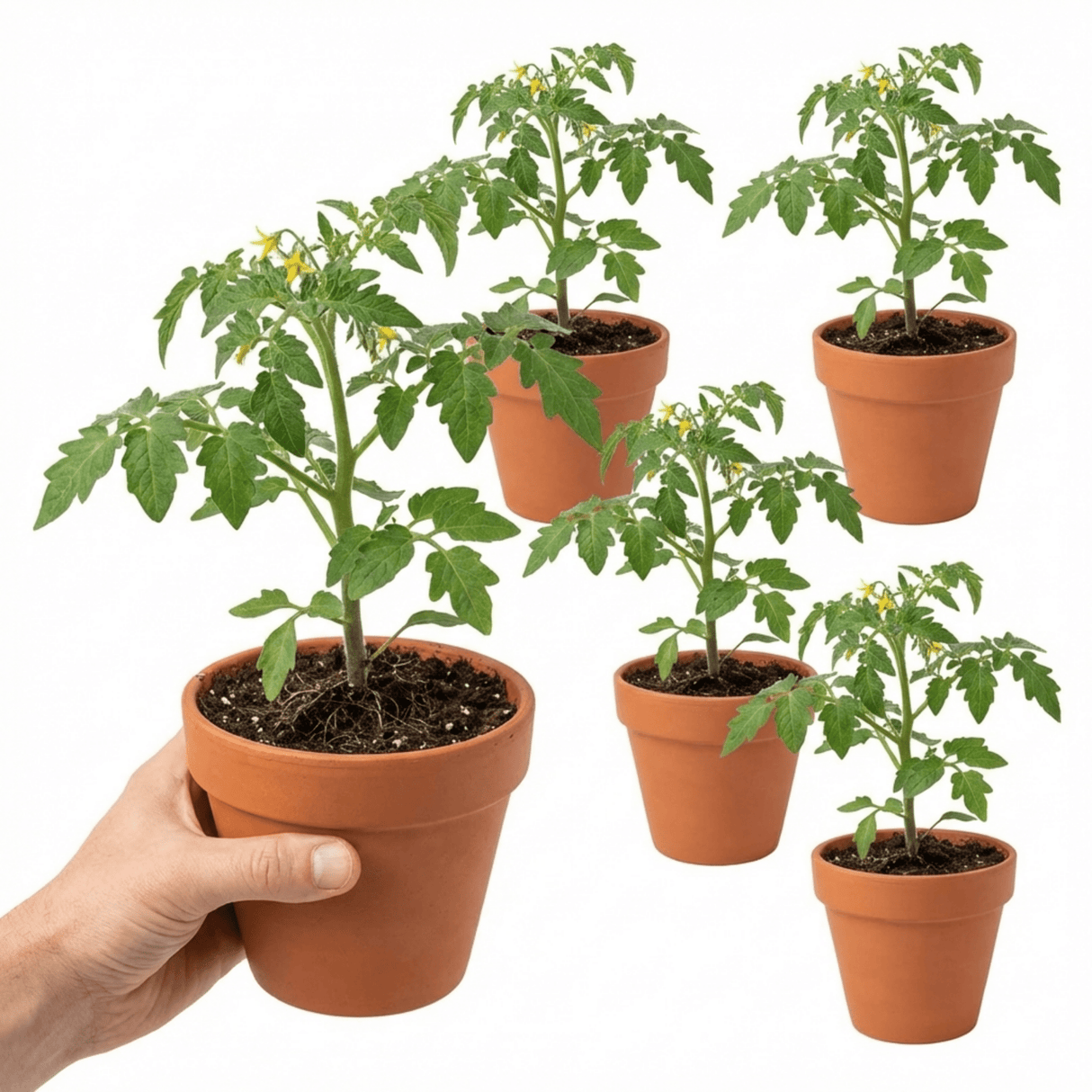 Set of 3 or 6 Tomato ‘Consuelo’ Plants, High Yield Sweet Cherry Tomato, Garden Ready Live Vegetable Seedlings, 1L Root Ball - Frankton's