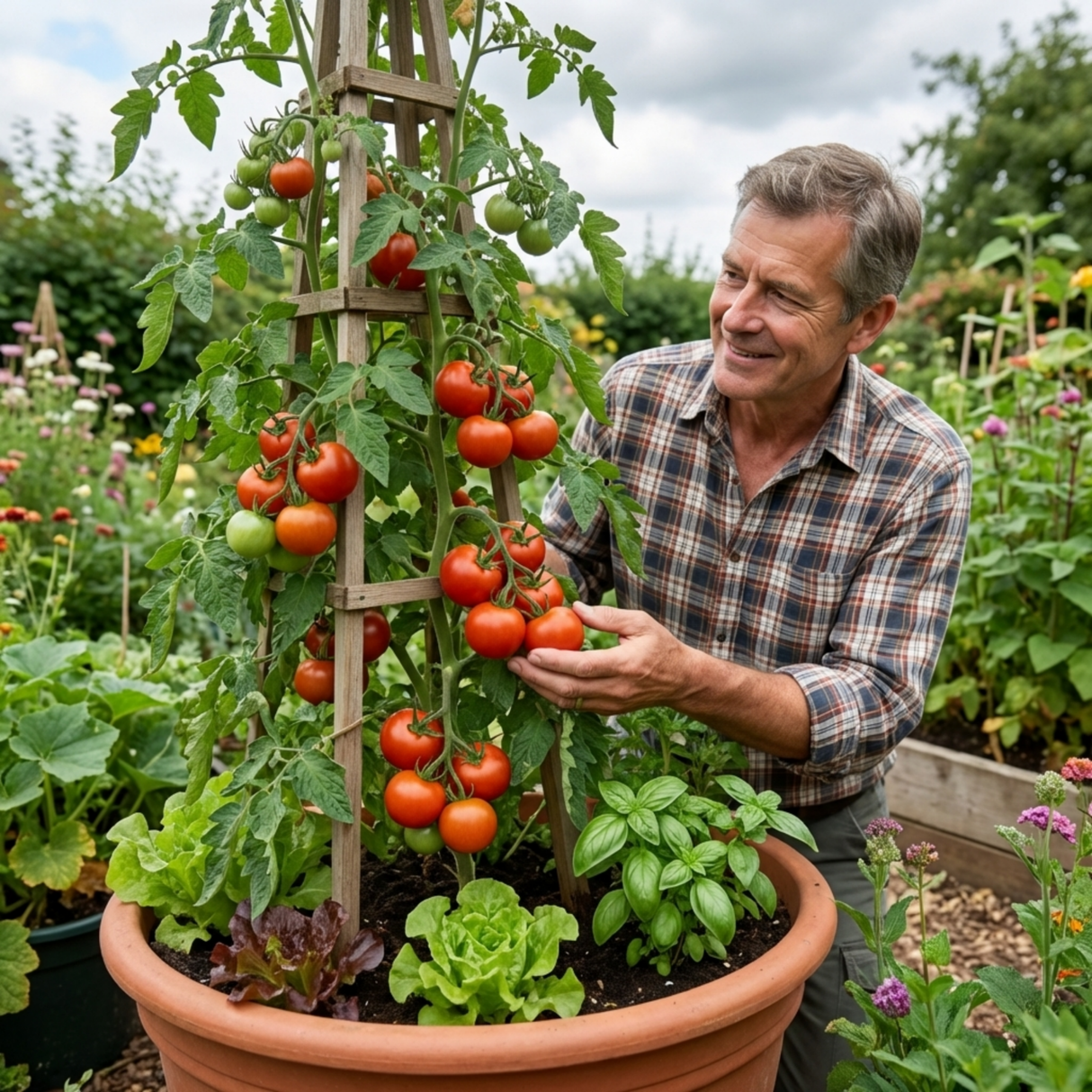 Set of 3 or 6 Tomato ‘Consuelo’ Plants, High Yield Sweet Cherry Tomato, Garden Ready Live Vegetable Seedlings, 1L Root Ball - Frankton's