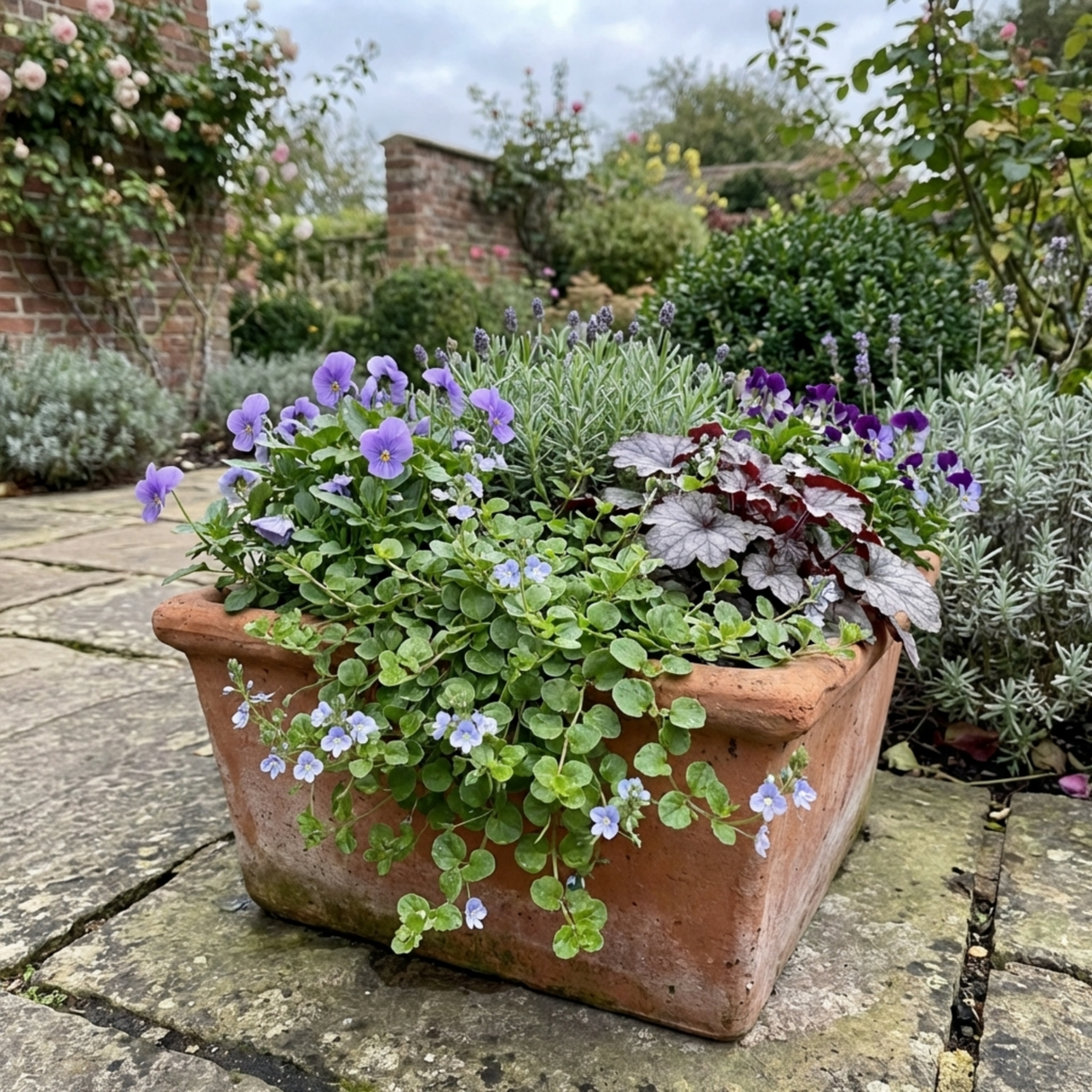Set of 3 or 6 Veronica Repens Creeping Speedwell Plants, Hardy Flowering Perennial Ground Cover, Outdoor Garden Ready, 1 Litre / 11cm Root-Ball - Frankton's