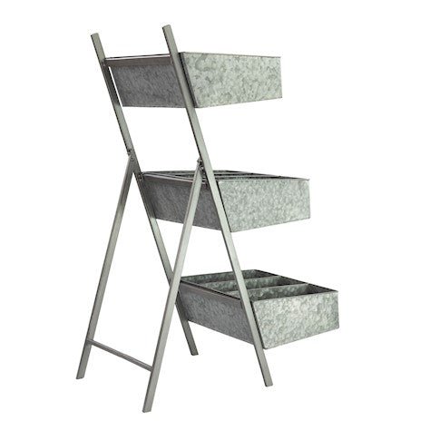 Folding Plant Stand - Galvanised - Frankton's