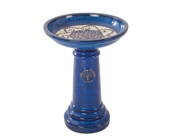 Heritage Mosaic Bird Bath Blue - Frankton's