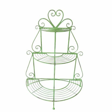 Three Tier Heart Etager in Green - Frankton's