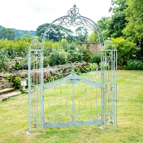 Vintage Arch with Gates - Antique green - Frankton's