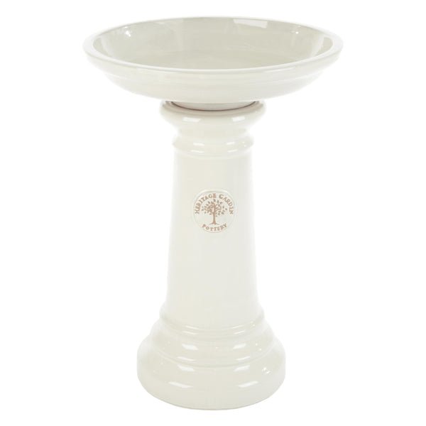 Heritage Garden White Heritage Bird Bath Large Frankton's