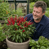 1 Apache Chilli Pepper Plant, Live Hot Pepper, Patio Ready, Grow Your Own Chilli, 2Ltr Root Ball - Frankton's