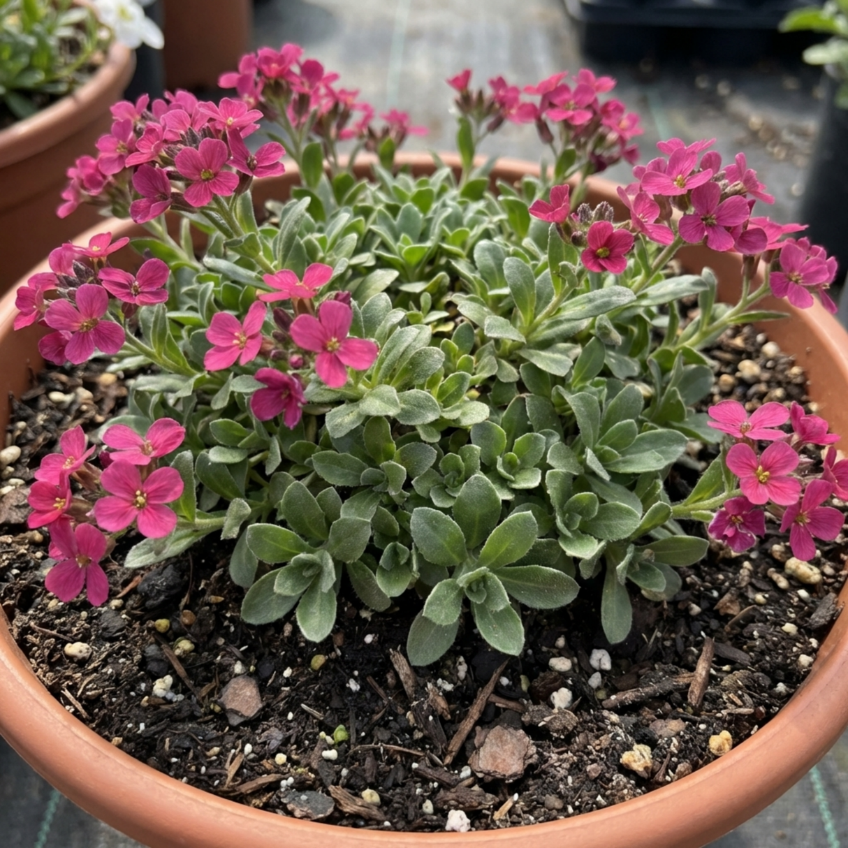 1 Arabis Aubrieta Deep Rose Plant, Hardy Evergreen Alpine Perennial, 2 Litre Root Ball - Frankton's