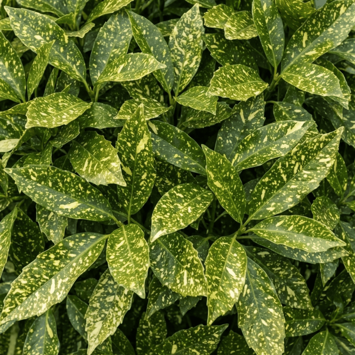 1 Aucuba Japonica Variegata Spotted Laurel Plant, Shade Loving Hardy Evergreen Shrub, 2 Litre Root Ball - Frankton's