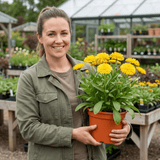 1 Calendula Fiesta Yellow Pot Marigold Plant, Spring & Autumn Bedding, Pollinator Friendly, 2 Litre Root Ball - Frankton's