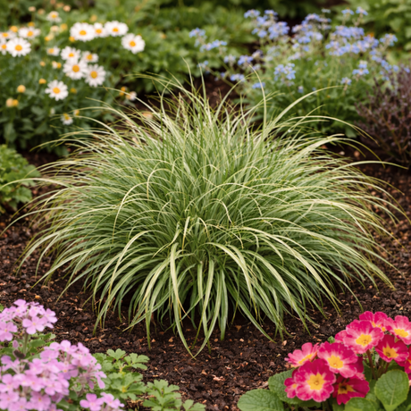 1 Carex Evercream Ornamental Grass Plant, Evergreen Hardy Perennial Sedge, 2 Litre Root Ball - Frankton's