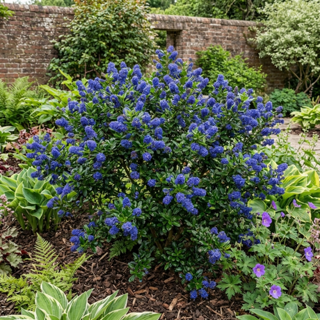 1 Ceanothus Skylark Plant, Hardy Blue Flowering Evergreen Shrub, California Lilac, 3 Litre Root-Ball - Frankton's