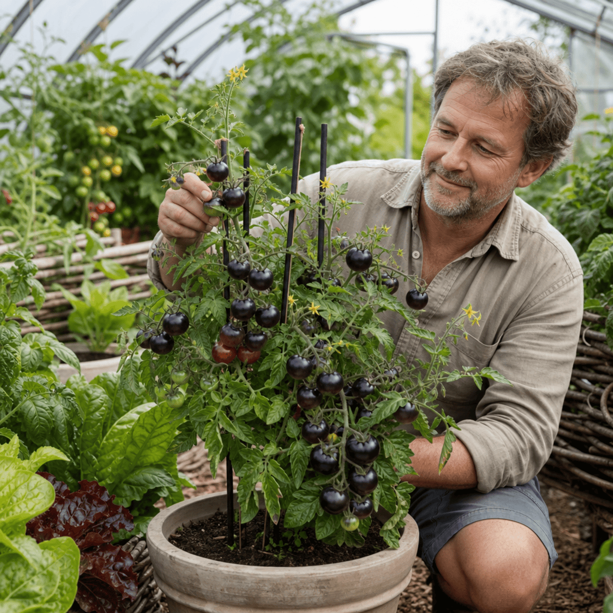 1 Cherry Tomato Floridity Live Plant, Outdoor Garden Ready, Grow Your Own Tomatoes, 2 Litre Root Ball - Frankton's