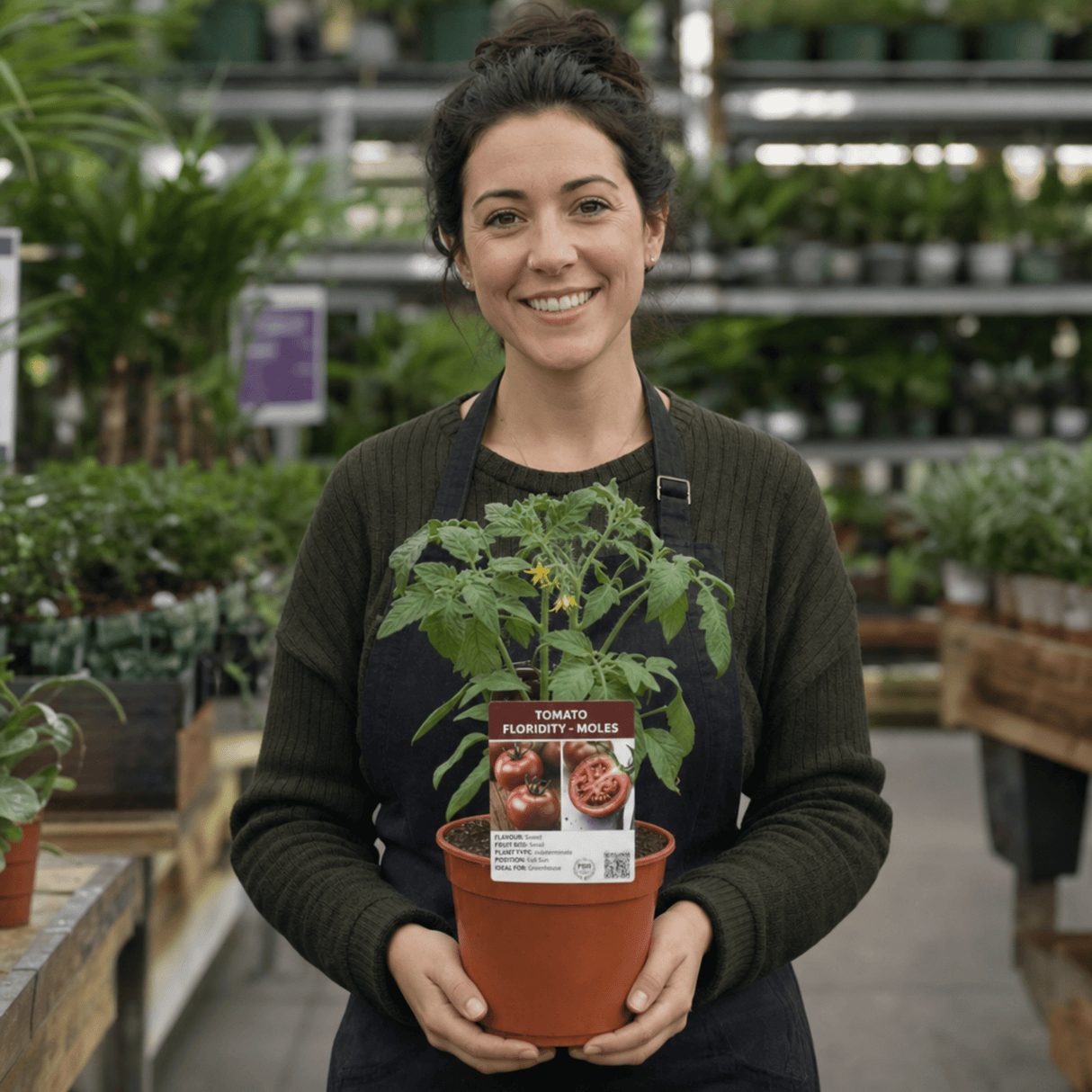 1 Cherry Tomato Floridity Live Plant, Outdoor Garden Ready, Grow Your Own Tomatoes, 2 Litre Root Ball - Frankton's