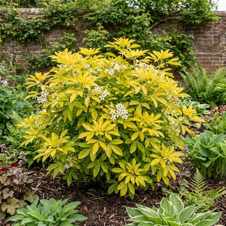 1 Choisya Aztec Gold Plant, Hardy Evergreen Mexican Orange Blossom Shrub, 3 Litre Root Ball - Frankton's