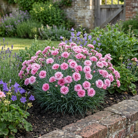 1 Cocktail Pink Dianthus Cosmopolitan Plant, Hardy Summer Perennial, Outdoor Garden Ready, 5 Litre Root Ball - Frankton's