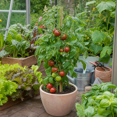 1 Consuelo Cherry Tomato Plant, High Yield Live Vegetable, Outdoor Garden Ready, 2 Litre Root Ball - Frankton's