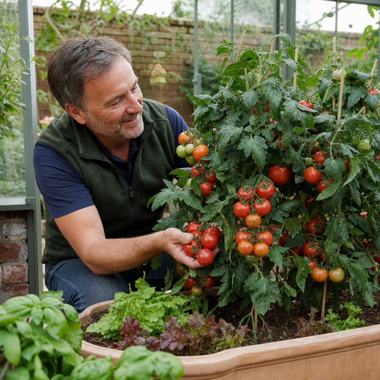 1 Consuelo Cherry Tomato Plant, High Yield Live Vegetable, Outdoor Garden Ready, 2 Litre Root Ball - Frankton's