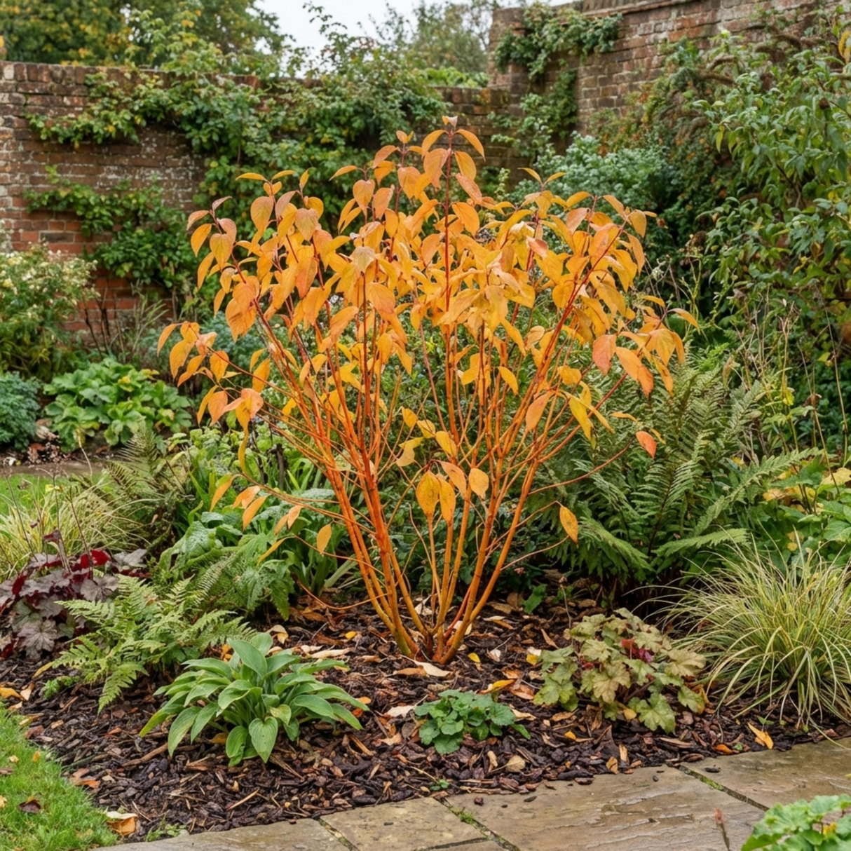 1 Cornus Midwinter Fire Shrub, Red Stem Dogwood Plant for Winter Interest, 3 Litre Root Ball - Frankton's