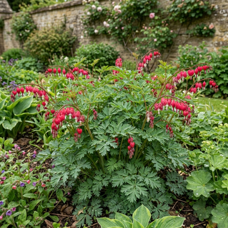 1 Dicentra Luxuriant Bleeding Heart Plant, Hardy Shade Perennial, Garden Ready, 17cm Root-Ball - Frankton's