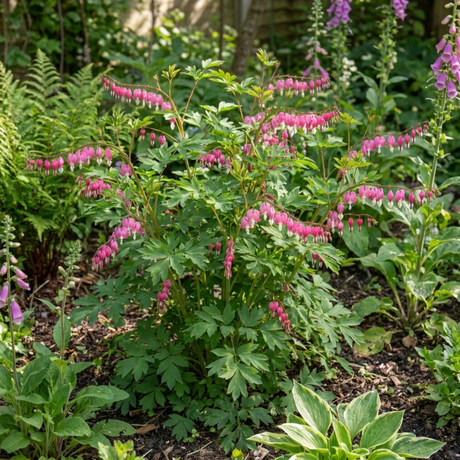 1 Dicentra Spectabilis Bleeding Heart Plant, Hardy Shade Loving Perennial, Garden Ready, 17cm Root-Ball - Frankton's