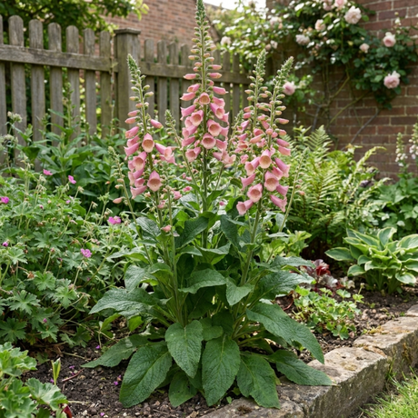 1 Digitalis Hanabee Pink Foxglove, Compact Bee Friendly Perennial Plant, Garden Ready, 3 Litre Root Ball - Frankton's