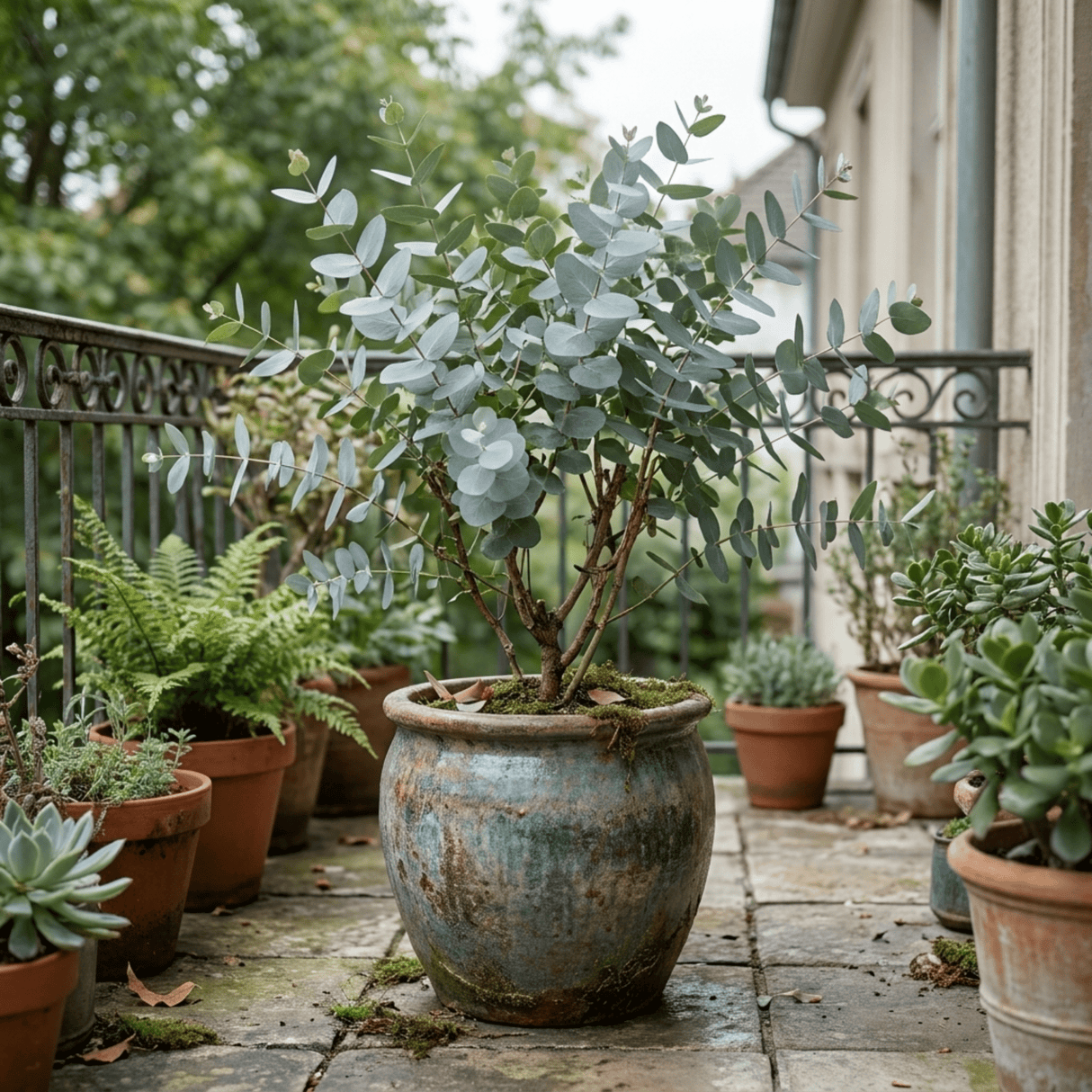 1 Eucalyptus Gunnii France Blue Tree, Hardy Evergreen Outdoor Garden Plant, 7.5 Litre Root-Ball - Frankton's
