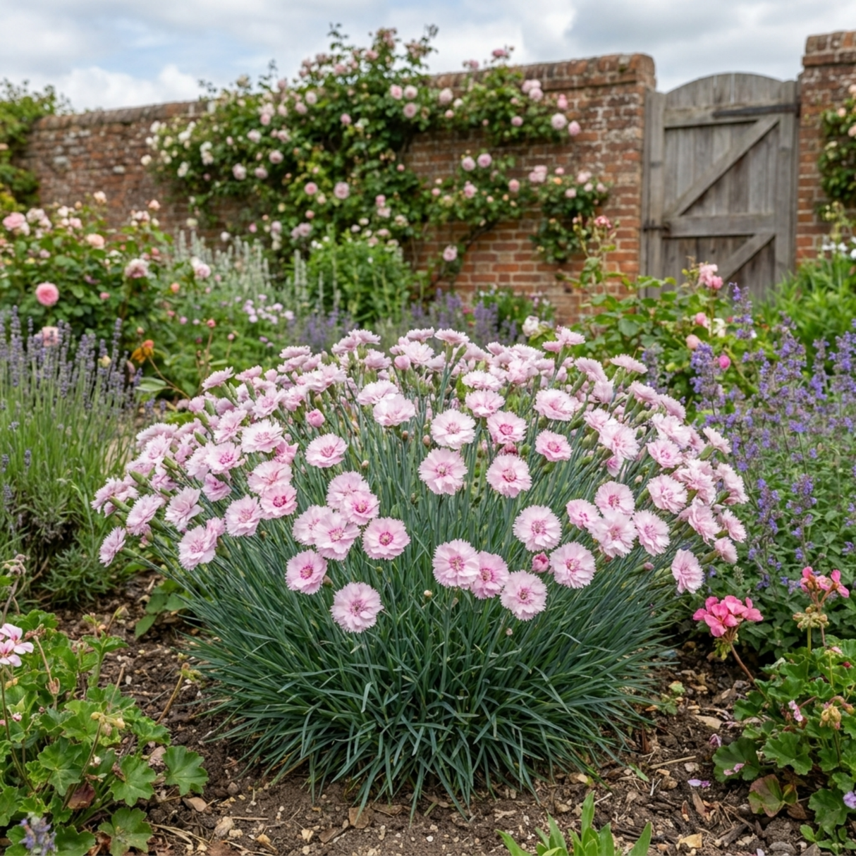 1 Fragrant Cottage Pink Dianthus Memories, Hardy Perennial Summer Flowering Garden Plant, 5L Root Ball - Frankton's